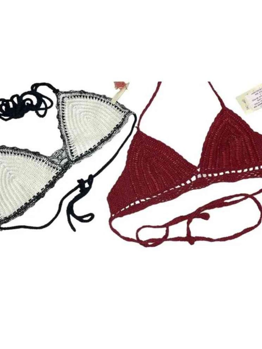 NWT Lot Of 2 Raga Boho Crochet/Halter Tops Women's Size Small